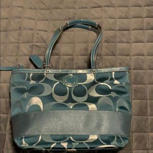 Teal Coach Purse